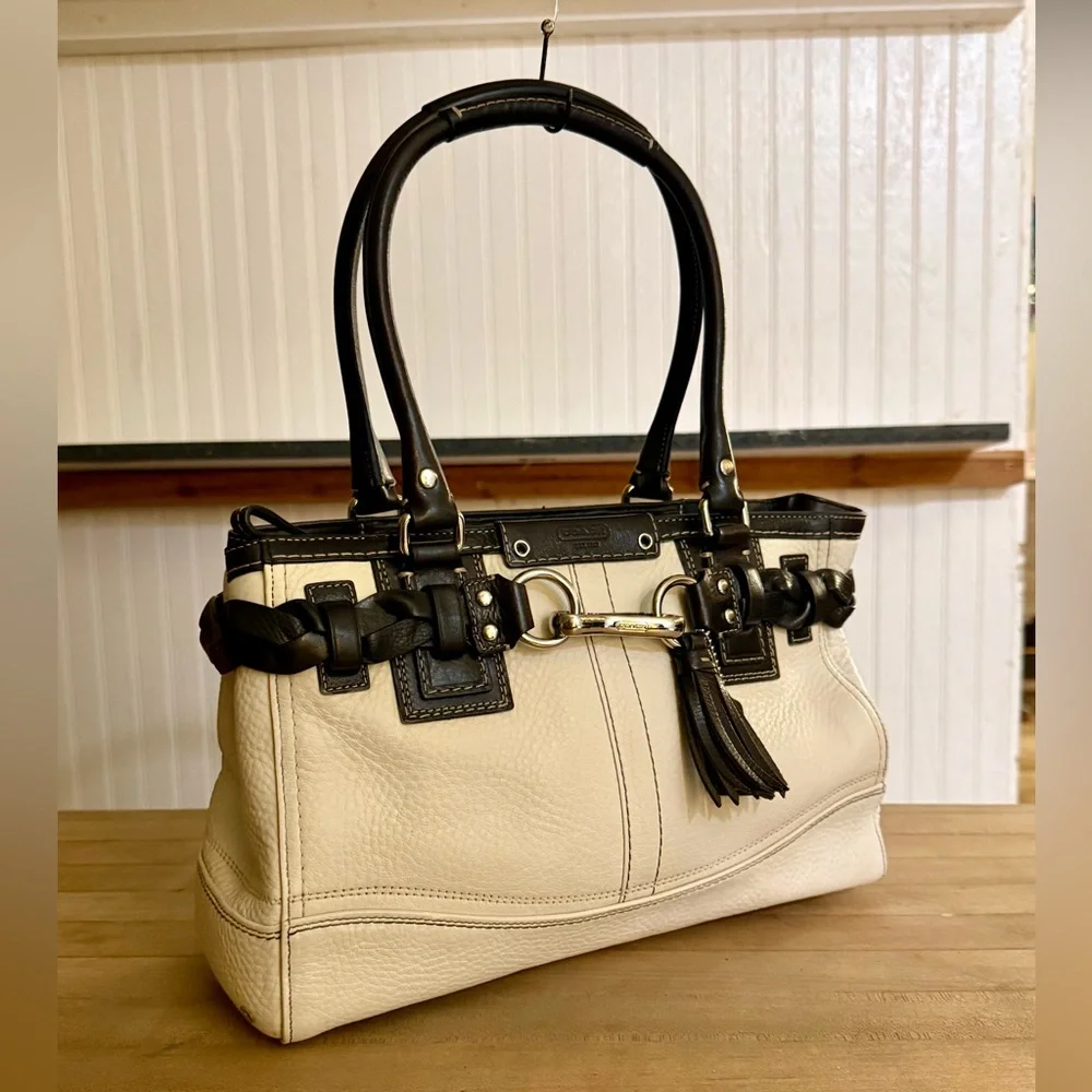 Coach leather satchel